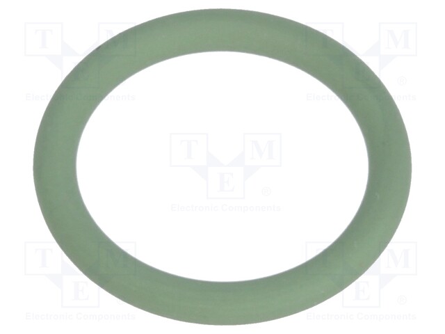 O-ring gasket; FPM; D: 1.5mm; Øint: 10mm; M12; green; -40÷200°C