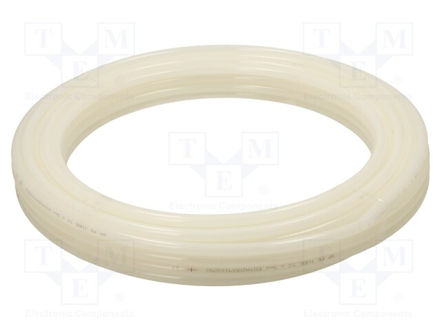 Pneumatic tubing; 7bar; L: 25m; polyetylene; white