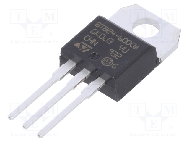 Triac; 600V; 25A; 35mA; THT; TO220AB