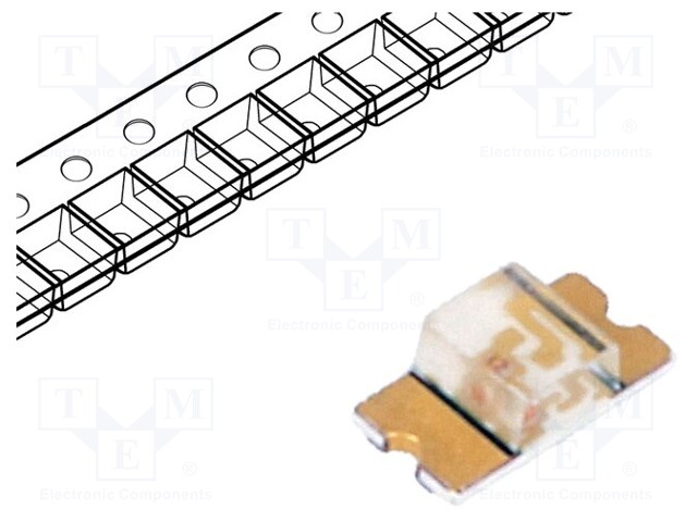 LED; SMD; 1206; green; 1.8÷6mcd; 3.2x1.6x1.1mm; 130°; 2.1÷2.6V; 20mA