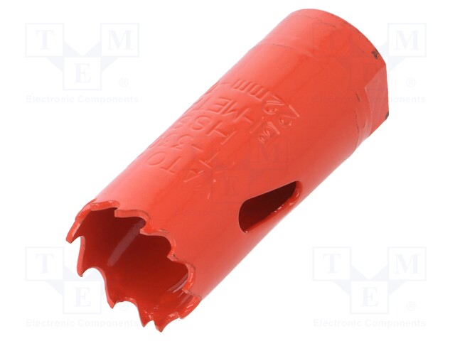 Hole saw; 22mm; Thread: 1/2"