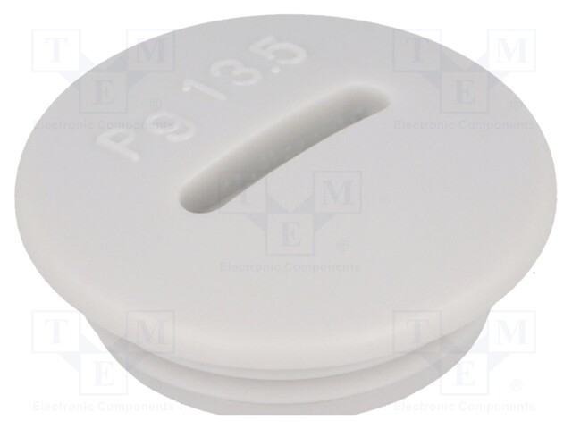 Stopper; PG13,5; IP54; Mat: polystyrene; light grey