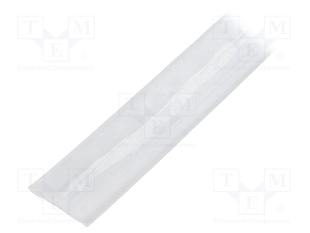 Heat shrink sleeve; flexible; 2: 1; 19mm; L: 10m; transparent