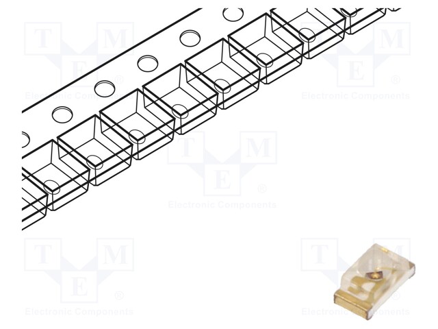 LED; SMD; 0603; red; 400÷800mcd; 1.6x0.8x0.95mm; 60°; 1.95÷2.5V