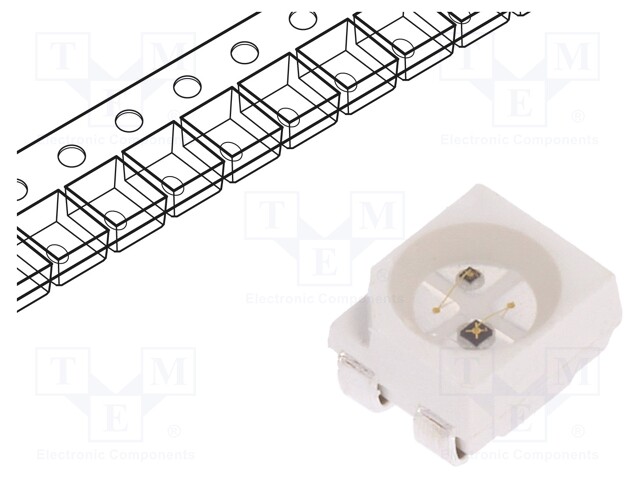 IR transmitter; PLCC4; transparent; 5..10/15..20mW; 120°; SMD