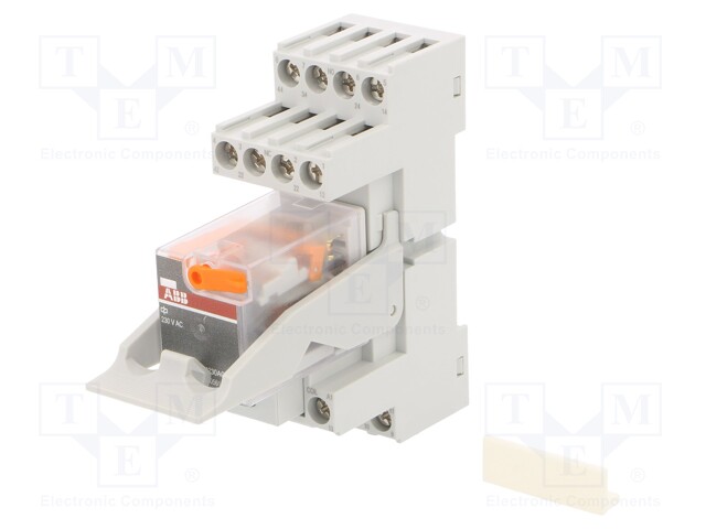 Relay: interface; 4PDT; Ucoil: 230VAC; Mounting: DIN; Series: CR-M