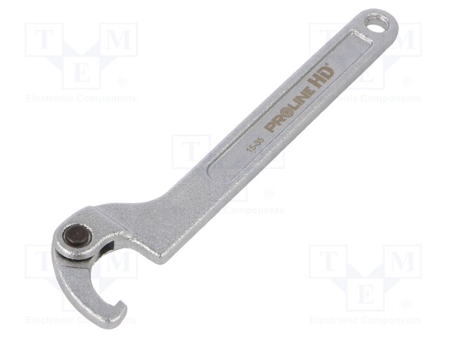 Wrench; hook; Chrom-vanadium steel; L: 170mm; Grip capac: 15÷35mm