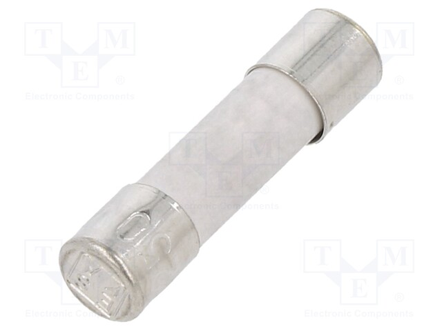 Fuse: fuse; time-lag; 8A; 250VAC; ceramic,cylindrical; 5x20mm