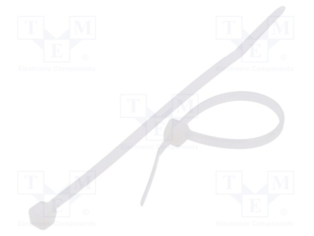 Cable tie; L: 60mm; W: 2.5mm; polyamide; 80N; natural; Ømax: 12.6mm