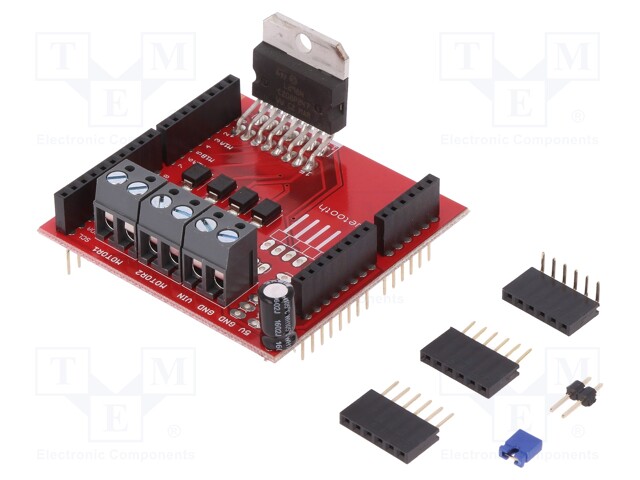 DC-motor driver; L298; PWM,TTL; 2A; 3.3÷5V; Channels: 2