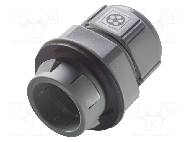 Cable gland; IP68; Mat: polyamide; dark grey; push-in