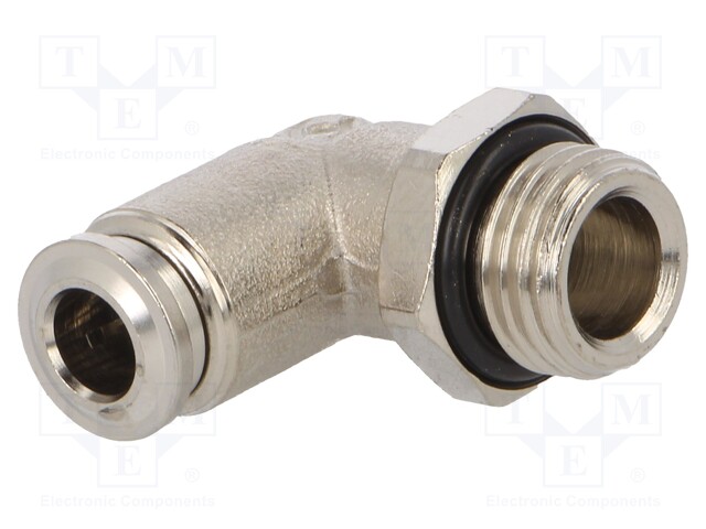 Push-in fitting; angled; 1/4"; -0.99÷20bar; 6mm