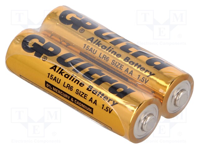 Battery: alkaline; 1.5V; AA; Ultra; Batt.no: 2; Ø14.5x50.5mm