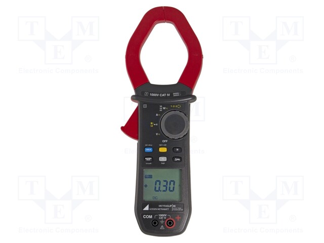 AC/DC digital clamp meter; Øcable: 60mm; LCD 4 digits (60000)