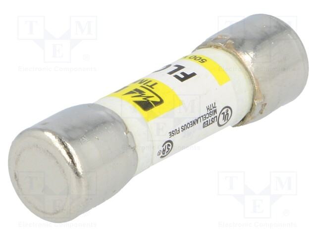 Fuse: fuse; time-lag; 10A; 500VAC; ceramic,cylindrical,industrial