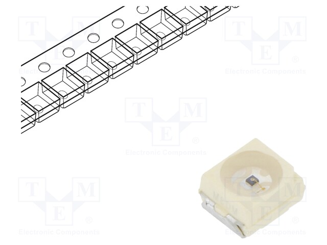 IR transmitter; 3528,PLCC2; 950nm; transparent; 15mW; 120°; SMD