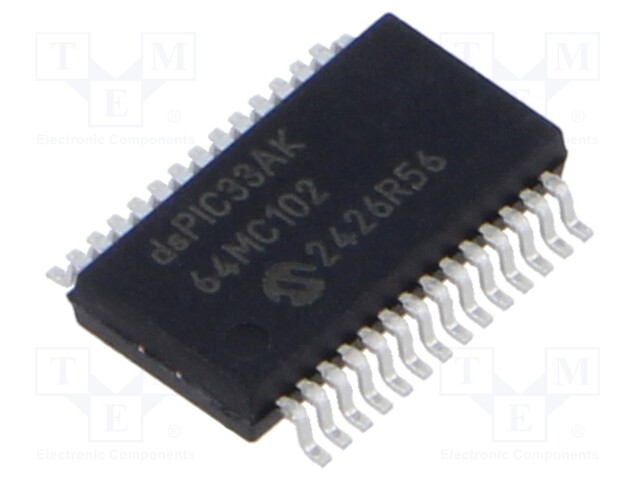 IC: dsPIC microcontroller; 64kB; 16kBRAM; SSOP28; 3÷3.6VDC; DSPIC