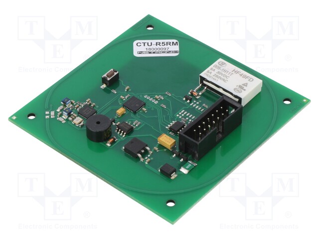 RFID reader; antenna,built-in buzzer; 79.5x79.5mm; 5÷16V
