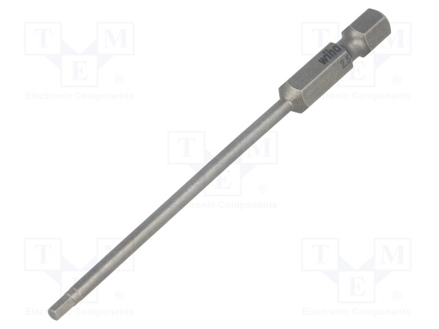 Screwdriver bit; Allen hex key; HEX 2,5mm; Overall len: 90mm