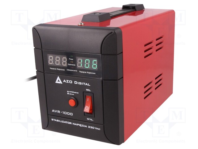 Power supply: switched-mode stabiliser; 222x120x150mm; 1000VA