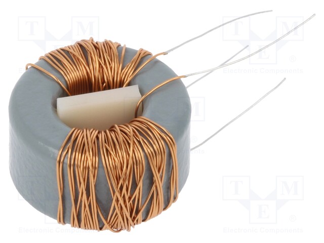 Inductor: wire; THT; 22mH; 600mA; 280mΩ; 230VAC; 12x7mm; -20÷+50%