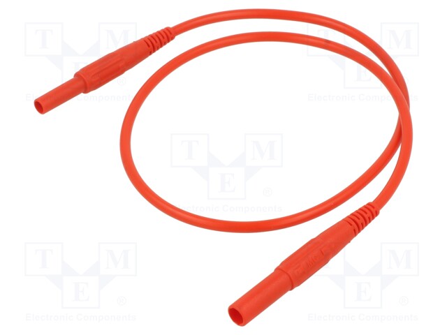 Test lead; 19A; banana socket 4mm,banana plug 4mm; insulated