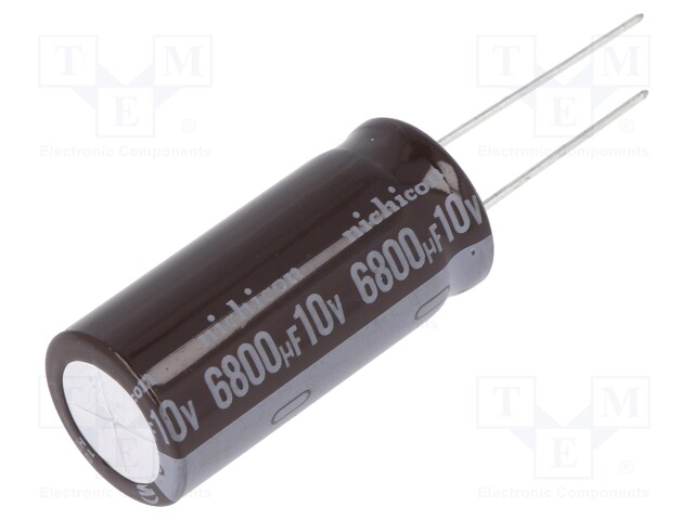 Capacitor: electrolytic; low impedance; THT; 6800uF; 10VDC; ±20%