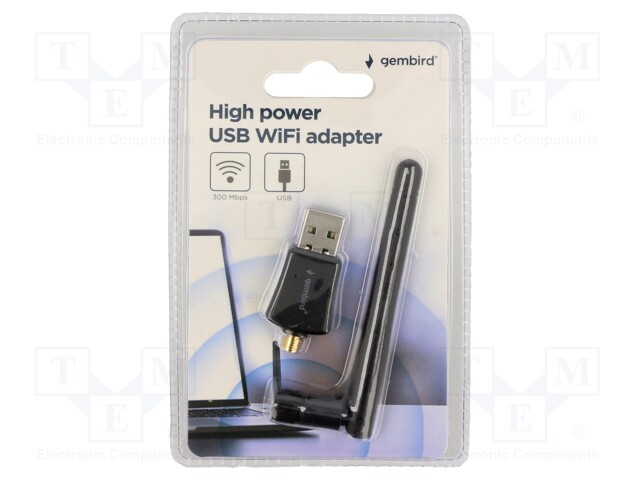 PC extension card: WiFi network; USB A plug; USB 2.0; black