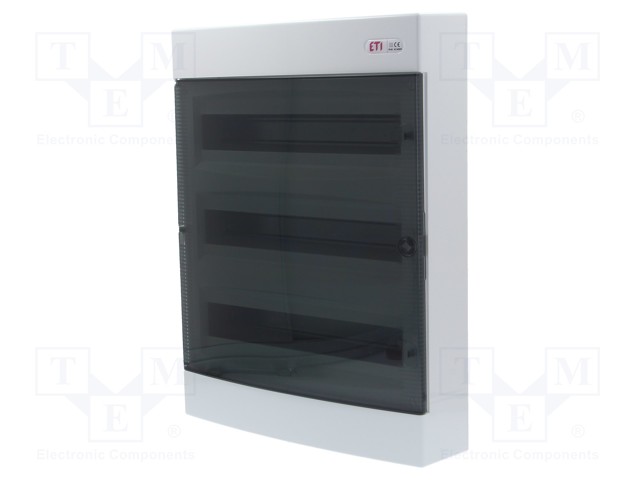 Enclosure: for modular components; IP40; white; No.of mod: 54