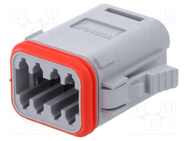 Connector: automotive; ML-XT; plug; female; Size: 16; PIN: 8; IP69K