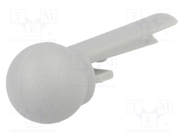 Pointer; plastic; grey; push-in; Application: A10; Shape: sphere