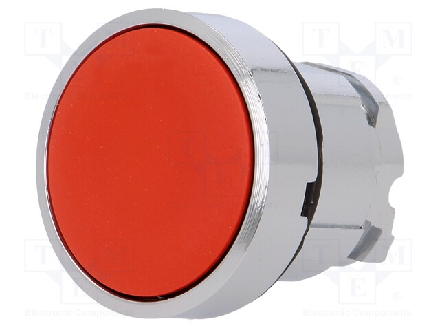 Switch: push-button; Stabl.pos: 1; 22mm; red; Illumin: none; IP66