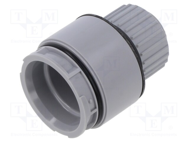 Signallers accessories: adapter to be screwed; silver; -30÷60°C