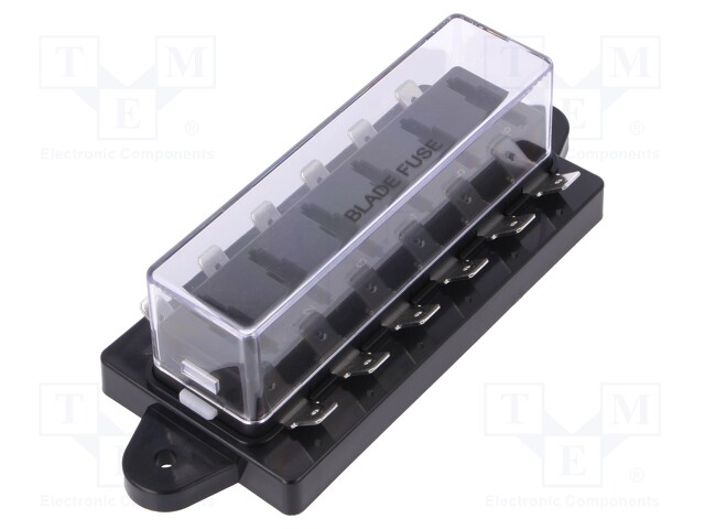 Fuse acces: fuse boxes; fuse: 19mm; 30A; screw; Body: black; UL94V-0