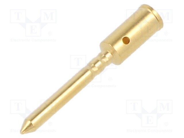 Contact; male; gold-plated; 0.75÷1.5mm2; crimped; for cable