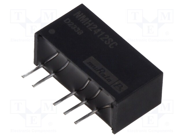 Converter: DC/DC; 2W; Uin: 21.6÷26.4V; Uout: 12VDC; Uout2: -12VDC