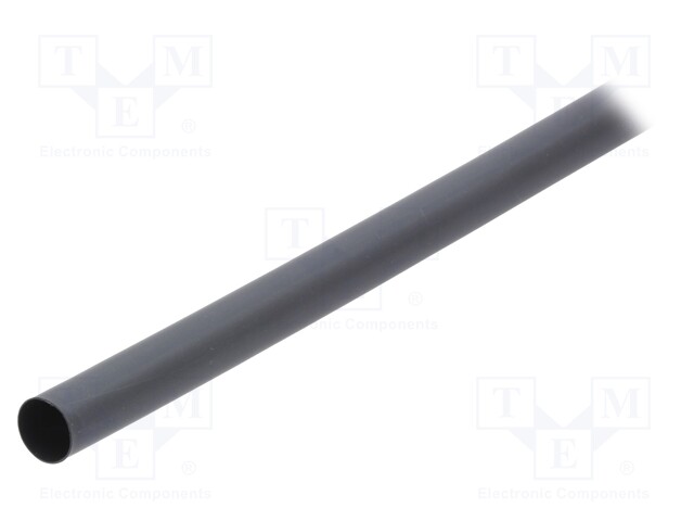 Heat shrink sleeve; glued; 4: 1; 16mm; L: 1.2m; black; polyolefine