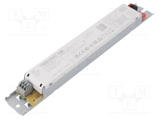 Power supply: switched-mode; LED; 50W; 72÷170VDC; 200÷350mA; IP20