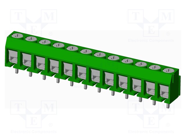 Connector: PCB terminal block; terminal; Plating: tinned; on PCBs