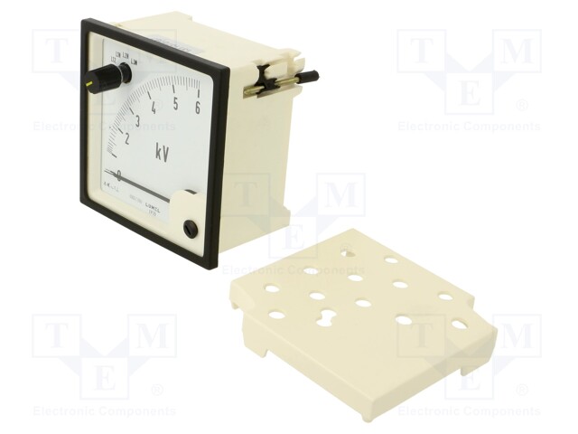 Meter; on panel; analogue; 0÷6kV; True RMS; Class: 1,5; IP40; 300V