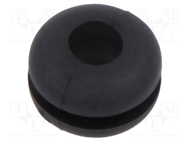 Grommet; black; UL94HB; TPR