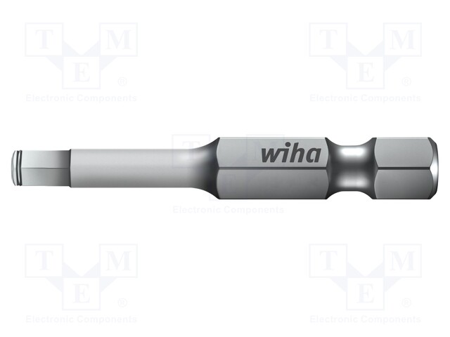 Screwdriver bit; Allen hex key; HEX 6mm; Overall len: 50mm