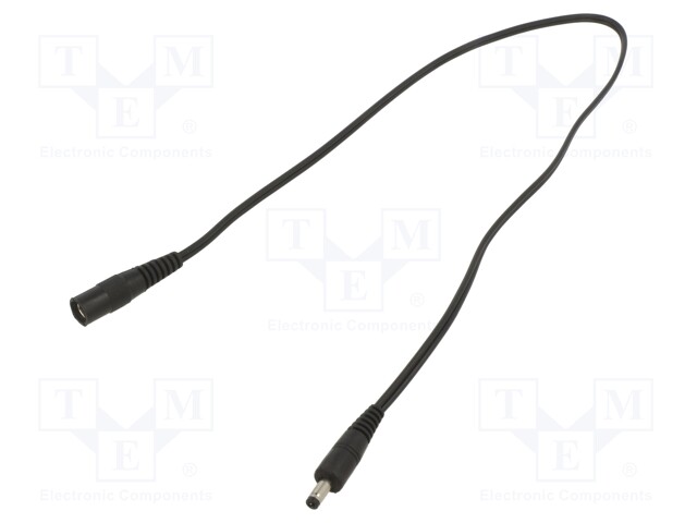 Cable; DC 5,5/2,1 socket,DC 4,0/1,7 plug; straight; 0.5mm2; 0.5m