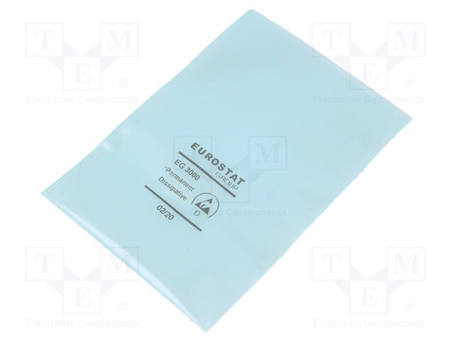 Protection bag; ESD; L: 305mm; W: 203mm; Thk: 75um; IEC 61340-5-1