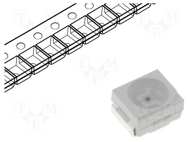 LED; SMD; violet; 3.5x2.8x0.95mm; 120°; λd: 390-400nm