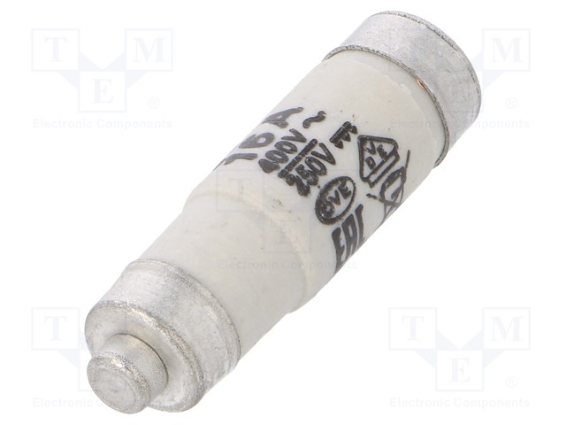 Fuse: fuse; gG; 16A; 400VAC; 250VDC; ceramic; D01; D0