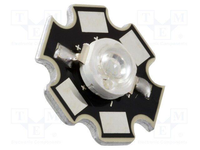 Power LED; STAR; white cold; 120°; 750mA; Pmax: 3W; CRImin: 60; SMD