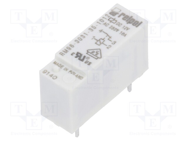 Relay: electromagnetic; SPST-NC; Ucoil: 12VDC; 8A/250VAC; 8A/24VDC