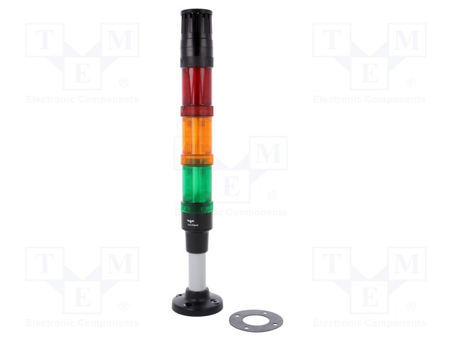Signaller: signalling column; LED; red/orange/green; Usup: 24VDC
