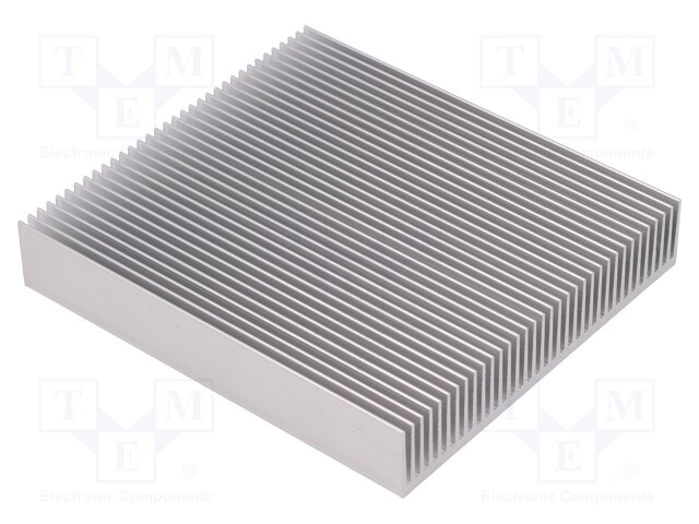 Heatsink: extruded; grilled; natural; L: 100mm; W: 90mm; H: 17mm